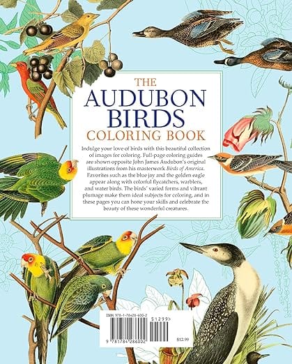 Sirius Publishing Books > Coloring Books The Audubon Birds Coloring Book 9781784286002