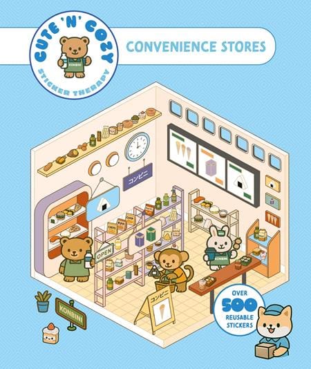 Skittledog Books > Activity Books CUTE N COZY STICKER THERAPY TP CONVENIENCE STORES 9781837761401 0326AB0440
