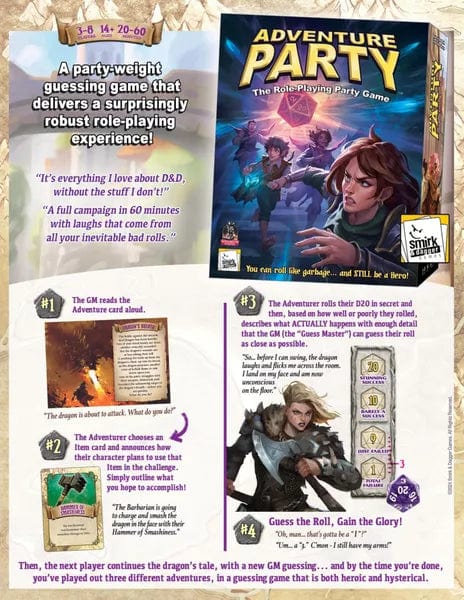 Smirk & Dagger Tabletop Games > Role-Playing Games Adventure Party: The Role-Playing Party Game 894769000285 SND 1011