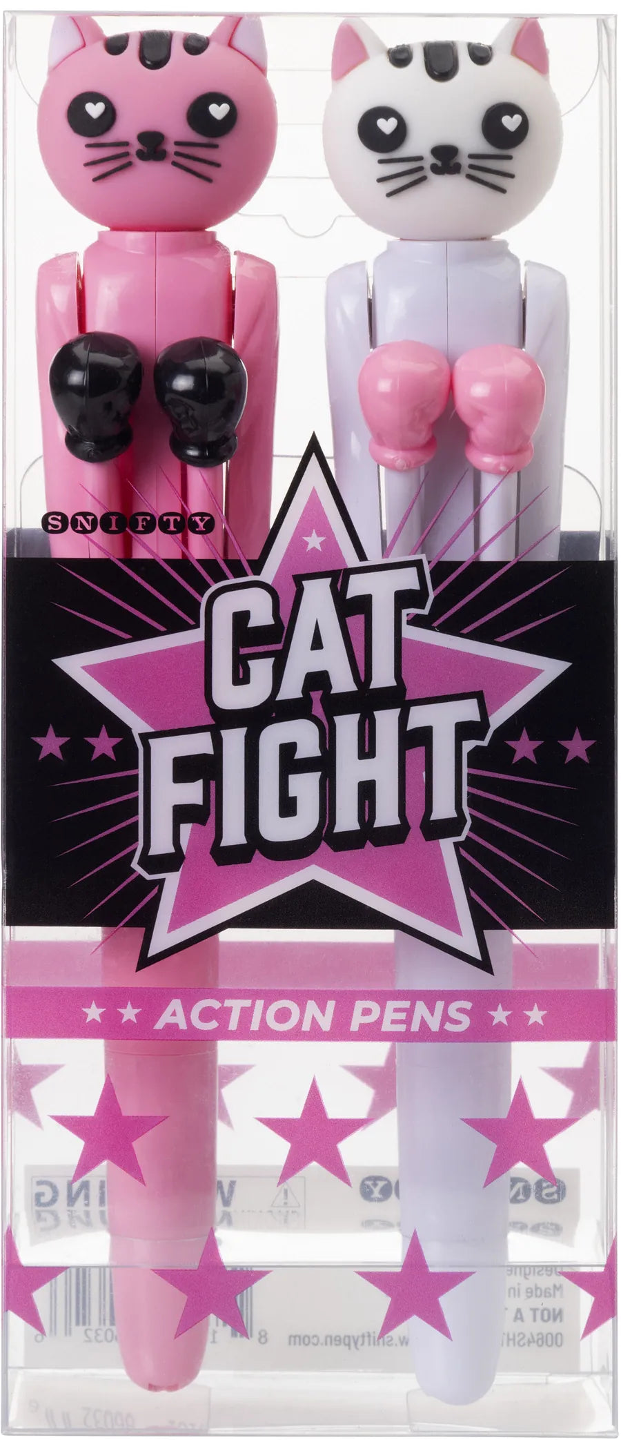SNIFTY Miscellaneous > Pens Cat Fight Action Pens 2pk 810161860326 SPCFD01