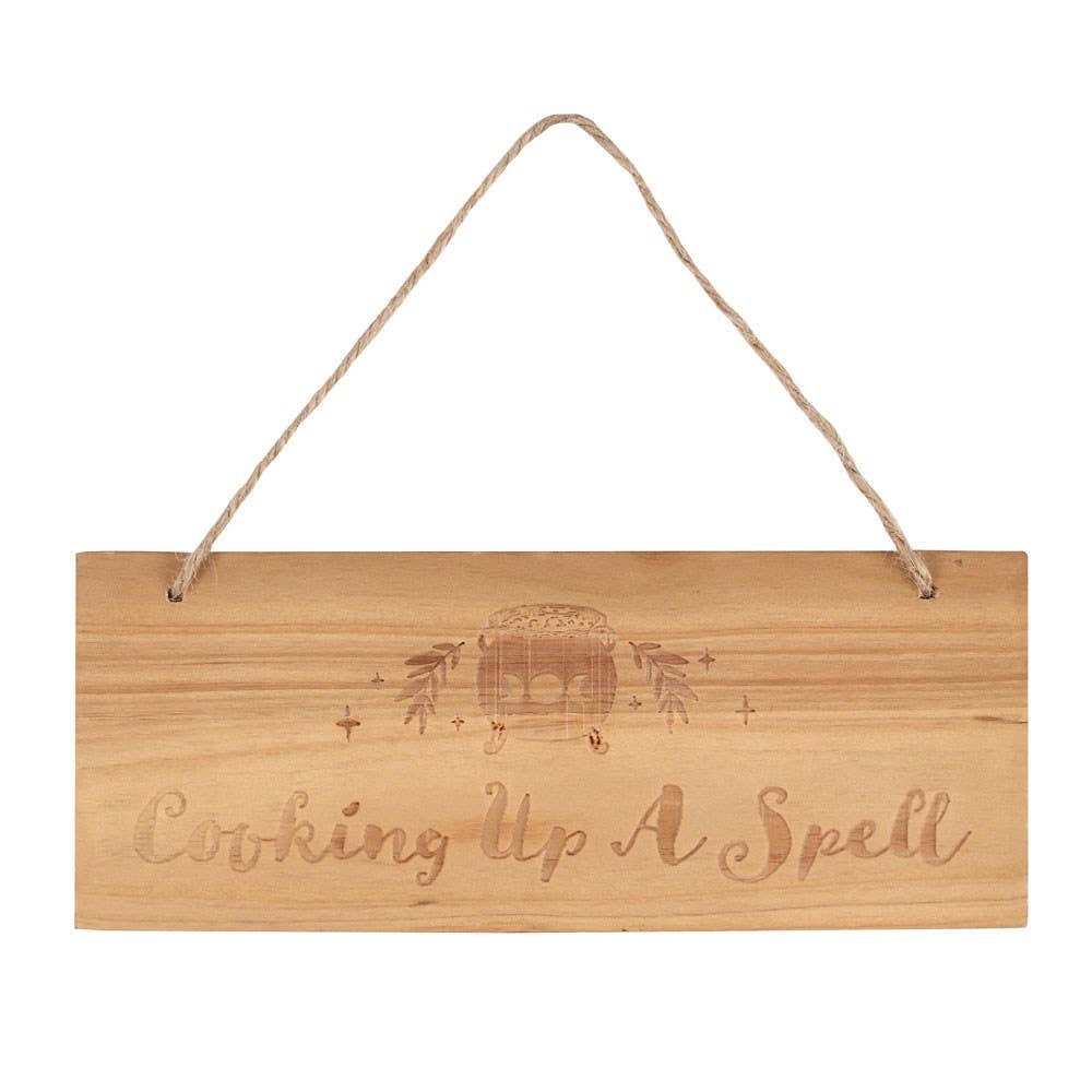 Something Different Home > Decor > Kitchen Cooking Up A Spell Witchy Engraved Hanging Sign 5056131128026 KW_40922