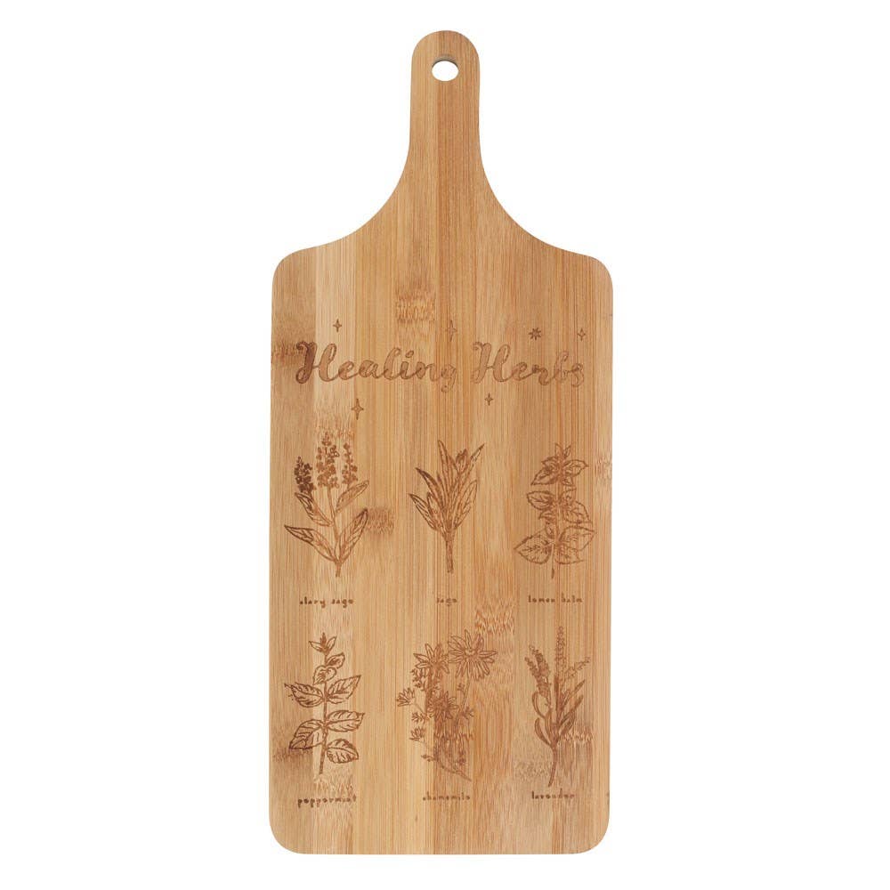 Something Different Home > Decor > Kitchen Healing Herbs Wooden Chopping Board 5056131128163 KW_42322