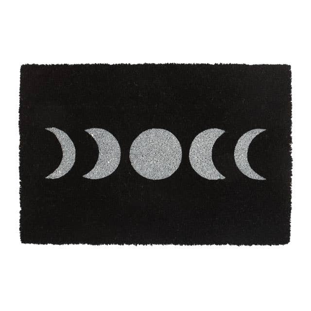 Something Different Home > Doormats Black Moon Phase Doormat 5056131147751 FI_24624