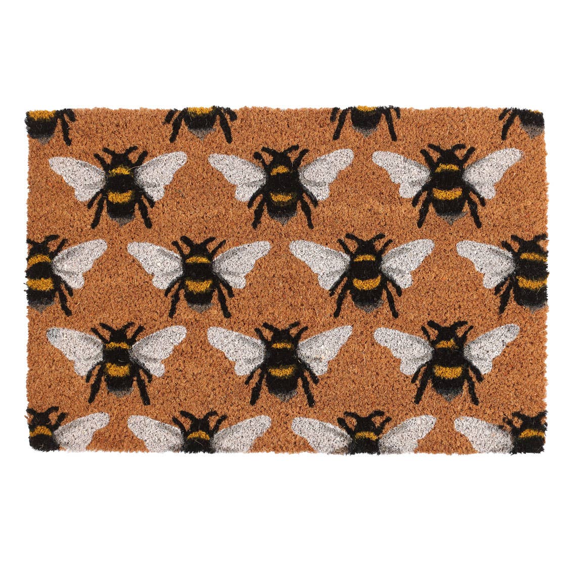 Something Different Home > Doormats Natural Bee Print Doormat 5056131147768 DP_24724