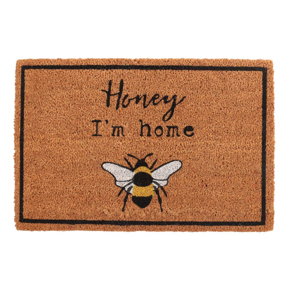 Something Different Home > Doormats Natural Honey I’m Home Bee Doormat 5056131147744 DP_24524
