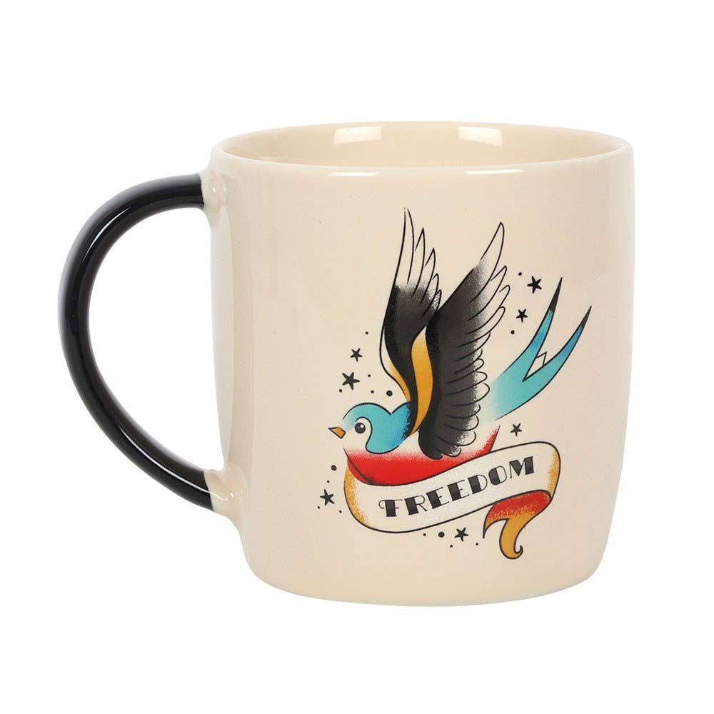 Something Different Home > Drinkware > Mugs Freedom Retro Tattoo Sparrow Mug 5056131126558 TT_26322