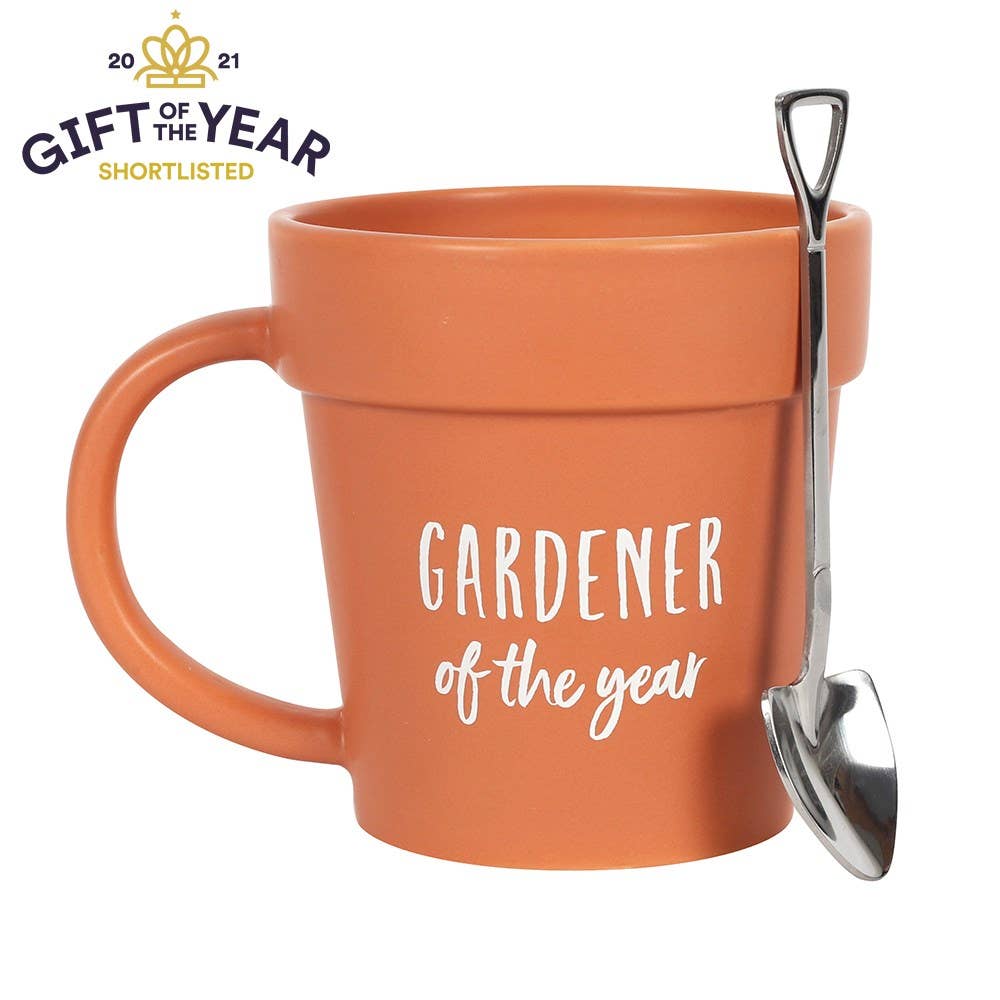 Something Different Home > Drinkware > Mugs Gardener of the Year Pot Mug and Shovel Spoon 5056131106116 GG_55938