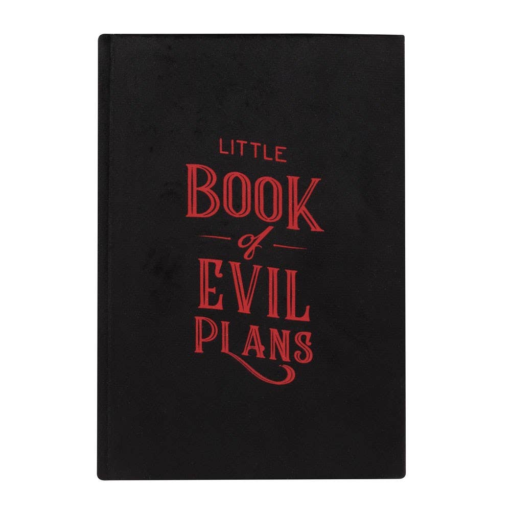 Something Different Stationery > Notebooks Little Book of Evil Plans Gothic Vampire Velvet A5 Notebook 5056131134171 VV_91622