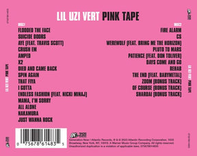 Sony Music > Compact Discs Lil Uzi Vert - Pink Tape [Explicit Content] [CD] 075678614835 ATLM15820084.2