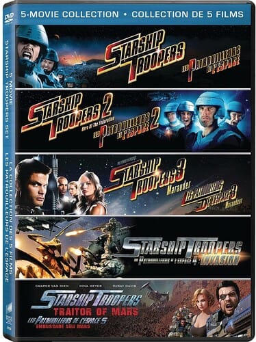 Sphe Movies > Blu-Ray DVD: Starship Troopers / Starship Troopers 2: Hero Of The Federation / Starship Troopers 3: Marauder / Starship Troopers: Invasion / Starship Troopers: Tra [Import] 043396576391 IMT9657639DVD
