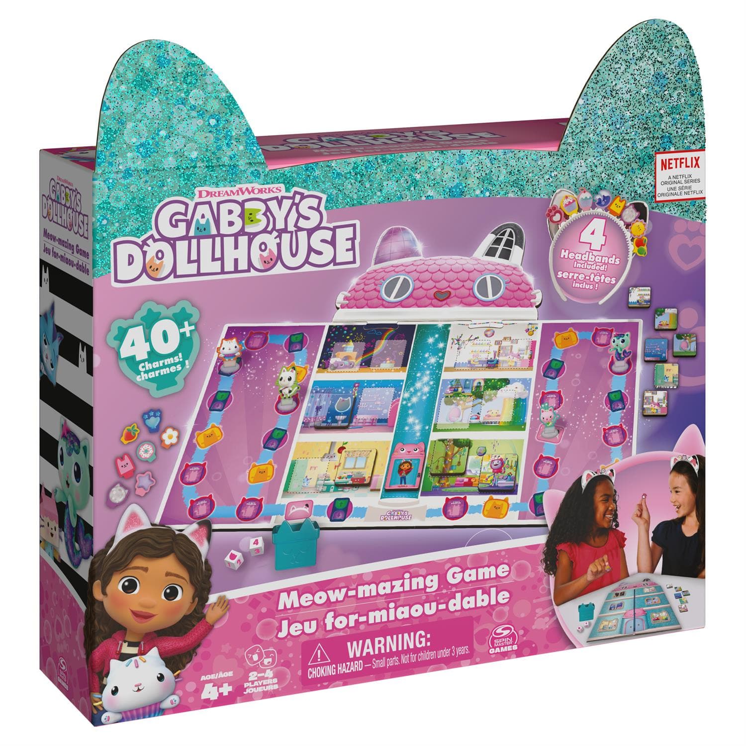 Spin Master Board Games Gabby's Dollhouse: Meow-Mazing Board Game 778988343739 6064859