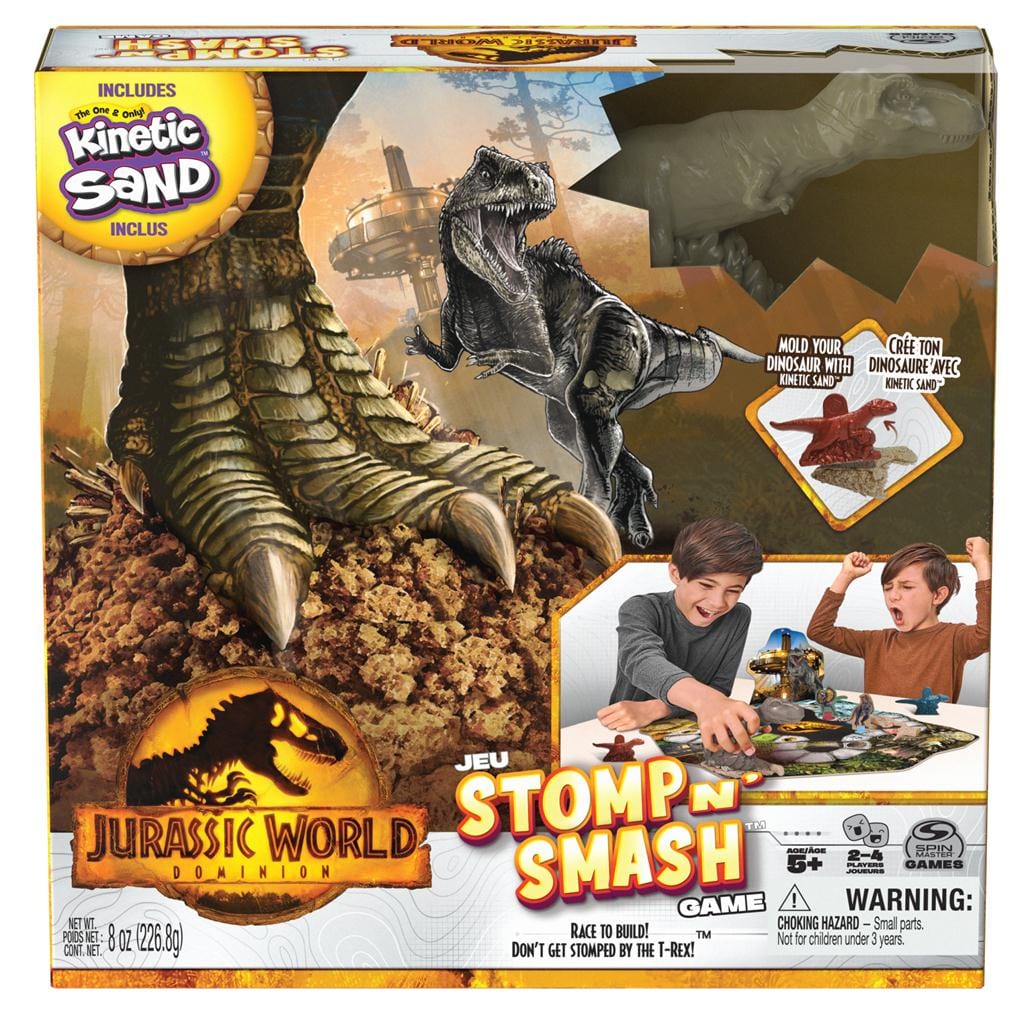 Spin Master Board Games Jurassic World: Dominion - Stomp N' Smash Board Game 778988334294 6060737