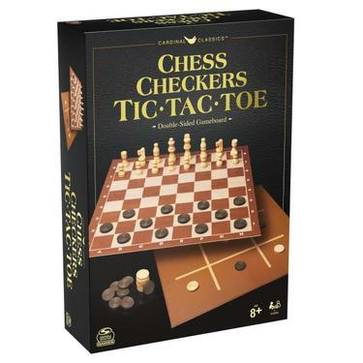Cardinal Classics: Chess, Checkers, Tic Tac Toe