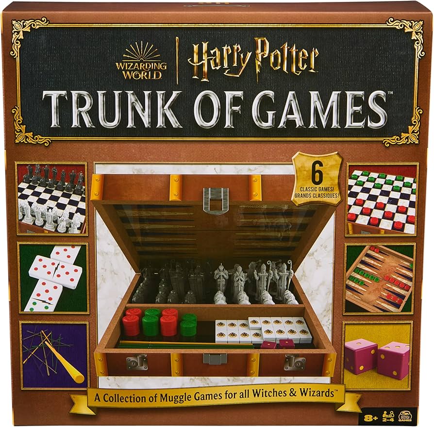 Spin Master Board Games SPINMASTER: HARRY POTTER WIZARDING WORLD - TRUNK OF GAMES SET 681147011809
