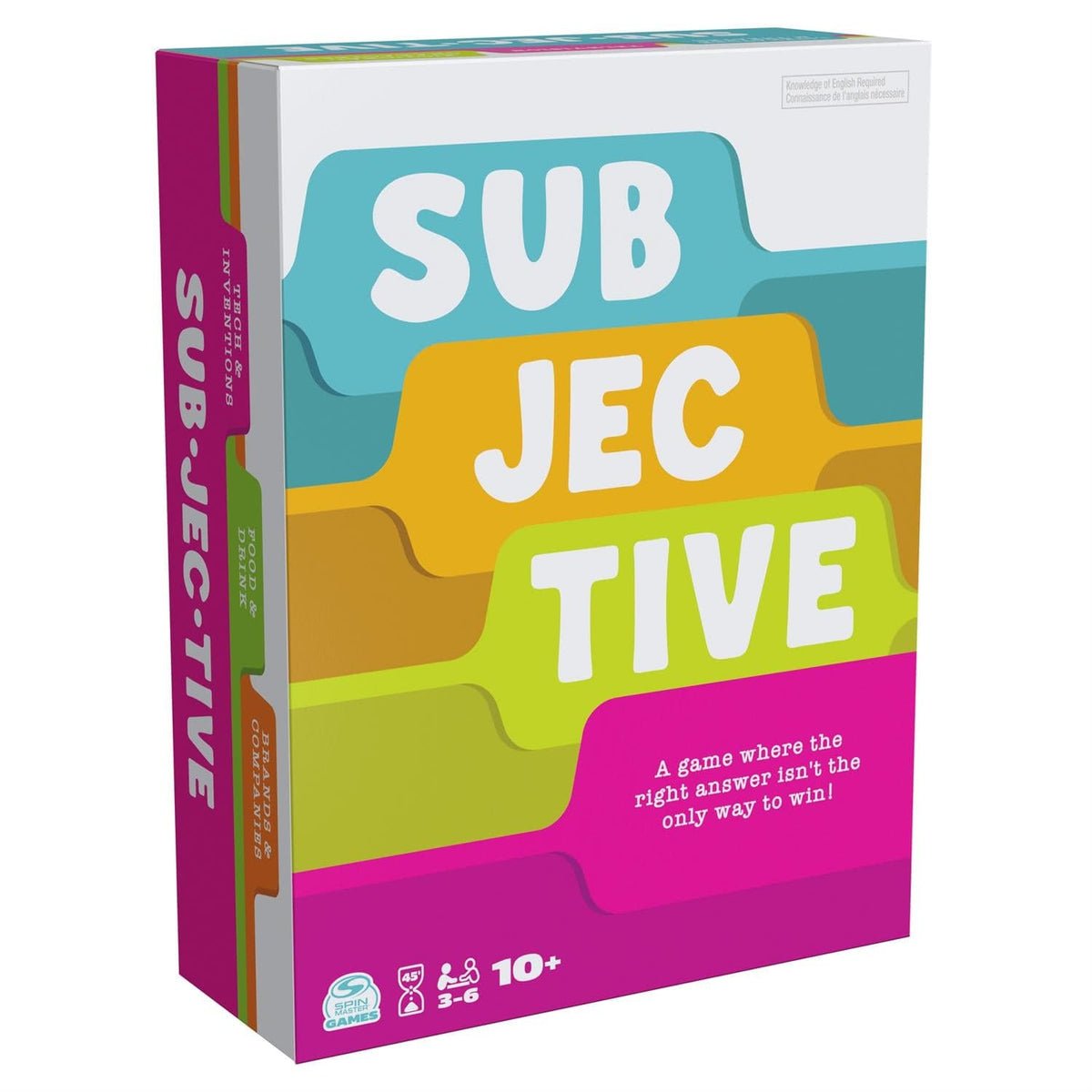 Spin Master Board Games Subjective: A Personality Trivia Game 778988458662 6066642