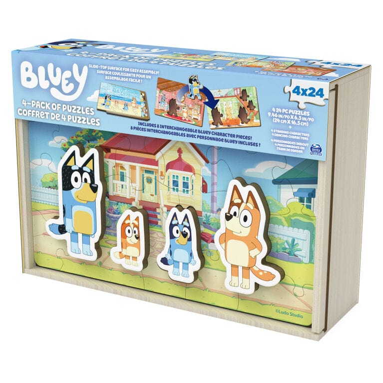 Bluey  4-Pack of Puzzles