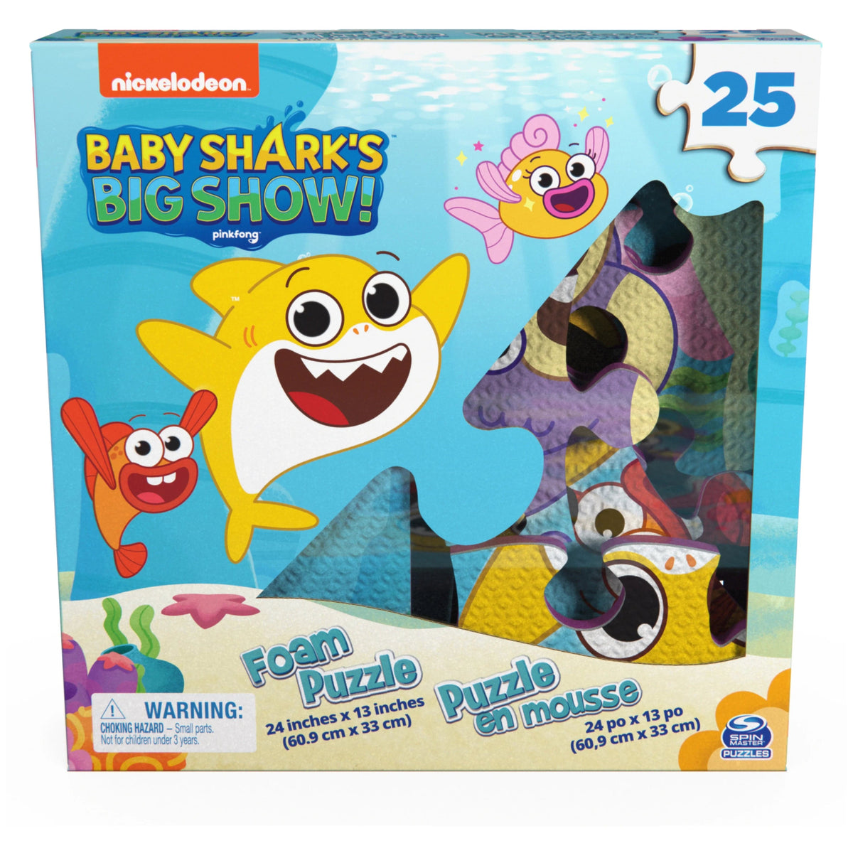 Spin Master Puzzles > Jigsaw Puzzles Baby Shark - Foam Jigsaw Puzzle (25PCS) 778988407462