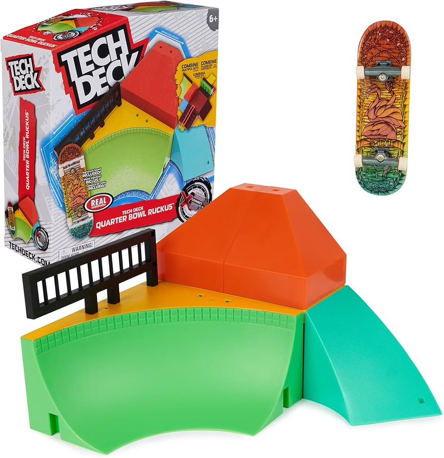 Spin Master Toys > Fidget Toys SPINMASTER: TECH DECK - QUARTER BOWL RUCKUS SET 681147022584