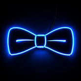 Square Deal & Recordings Accessories Bow Tie - Blue Light Up El Wire Festival Rave Dj Party Gear 190153065220 1-LED-67137