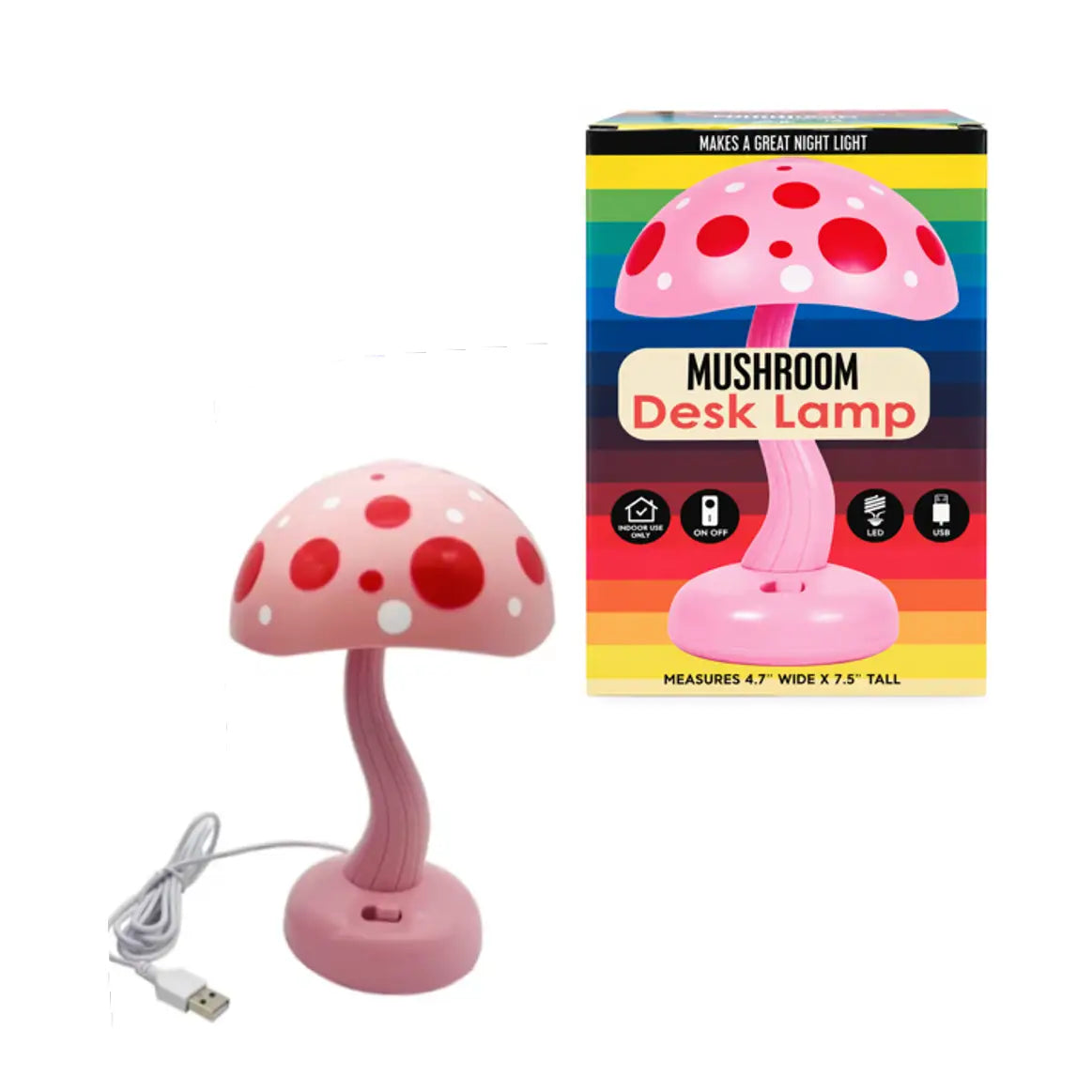 Square Deal & Recordings Home > Other Home LED Mushroom Desk Lamp 7.5" Toadstool Light Lamp Whimsical 731015306909 1-LED-67163
