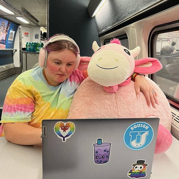 Squishable Toys > Plushies Squishable - Massive Strawberry Cow Plush 841024118902 SQU-118902