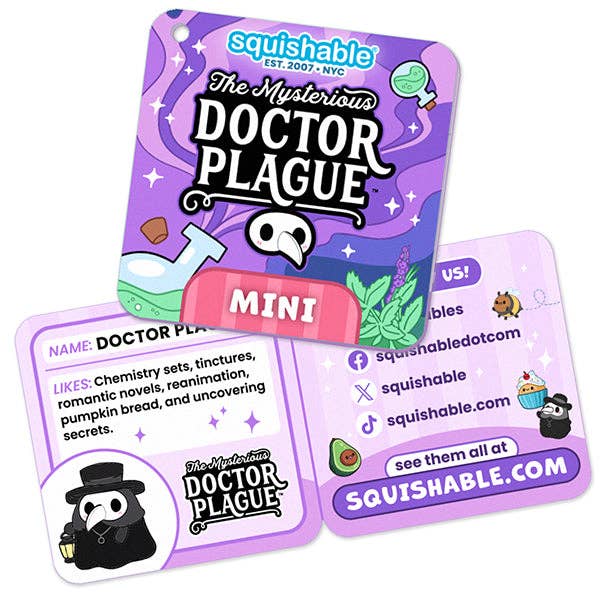 Squishable Toys > Plushies Squishable - Mini Pirate Plague Doctor Plush 841024128987 SQU-128987