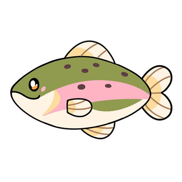 Squishable Toys > Plushies Squishable - Rainbow Trout Plush 841024126839 SQU-126839