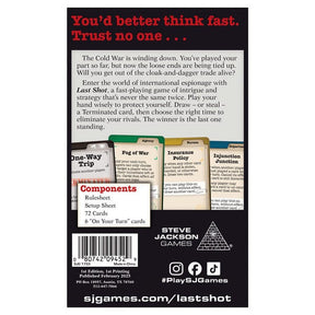 Steve Jackson Games Board Games > Card Games Steve Jackson - Last Shot 080742094529 SJG1753