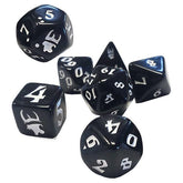Steve Jackson Games Dice > Other Dice Munchkin Dice: Plastic 7-Die Set - Black/White 080742097339 SJG 5545D