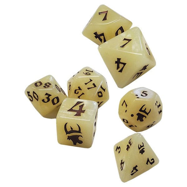 Steve Jackson Games Dice > Other Dice Munchkin Dice: Plastic 7-Die Set - Tan/Brown 080742097353 SJG 5545B