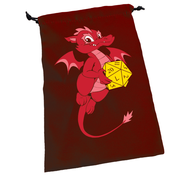 Steve Jackson Games Game Supplies > Dice Storage Dice Dragon Dice Bag 080742096059 SJG5212