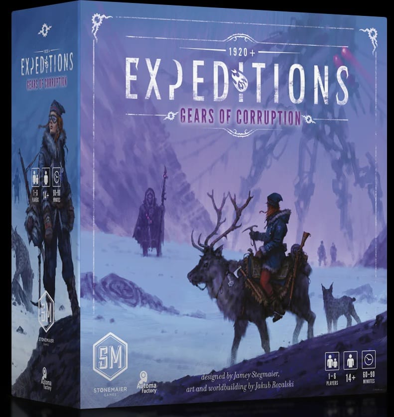 Stonemaier Games Board Games > Expansions EXPEDITIONS: GEARS OF CORRUPTION EXPANSION 850032180832 STM 666