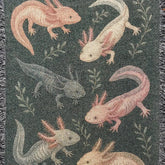 Strike Gently Co Home > Other Home Axolotl Woven Throw Blanket 60" X 80" axolotyls