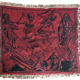 Strike Gently Co Home > Other Home Dance of Death Woven Throw Blanket 50" x 60"
