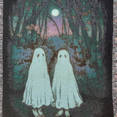 Strike Gently Co Home > Other Home Strike Gently Co X Autumnal Wood: Ghost Pals Woven Throw Blanket 60" X 80" ghostpals6080
