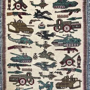 Strike Gently Co Home > Other Home War Woven Throw Blanket 60" X 80"