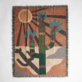 Strike Gently Co Home > Other Home Woven Blanket: Cactus 02507260 cactusflower