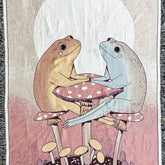 Strike Gently Co Home > Other Home Woven Blanket: Frog Friends 29795068 SGCFROGSNICK6080