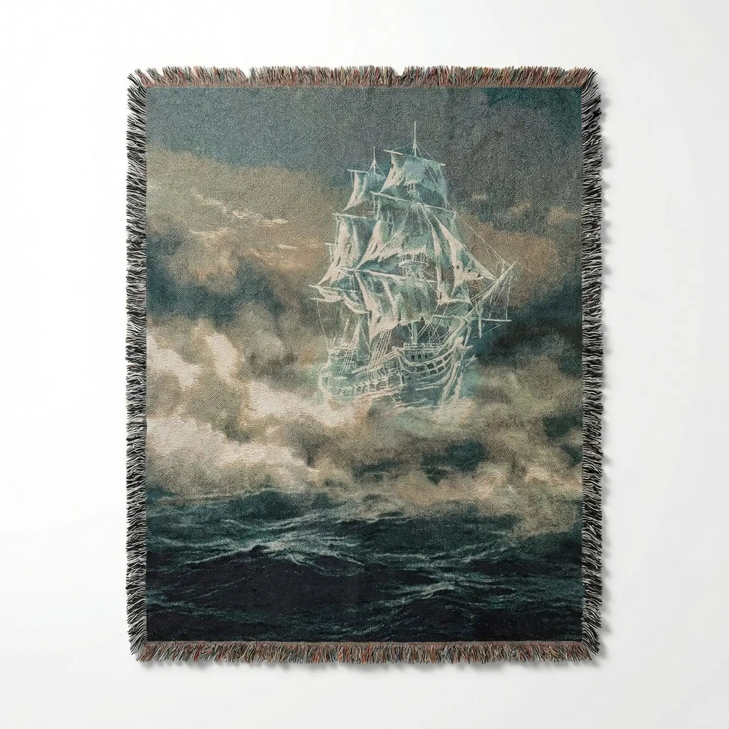 Strike Gently Co Home > Other Home Woven Blanket: Ghost Ship ghostship
