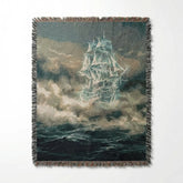 Strike Gently Co Home > Other Home Woven Blanket: Ghost Ship ghostship