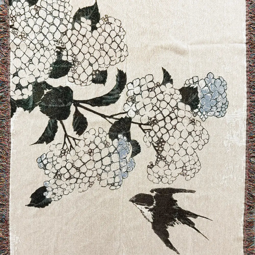 Strike Gently Co Home > Other Home Woven Blanket: Hokusai Bird 18235900 hokusaibird