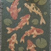 Strike Gently Co Home > Other Home Woven Blanket: Koi Pond 34579196 KOIPOND