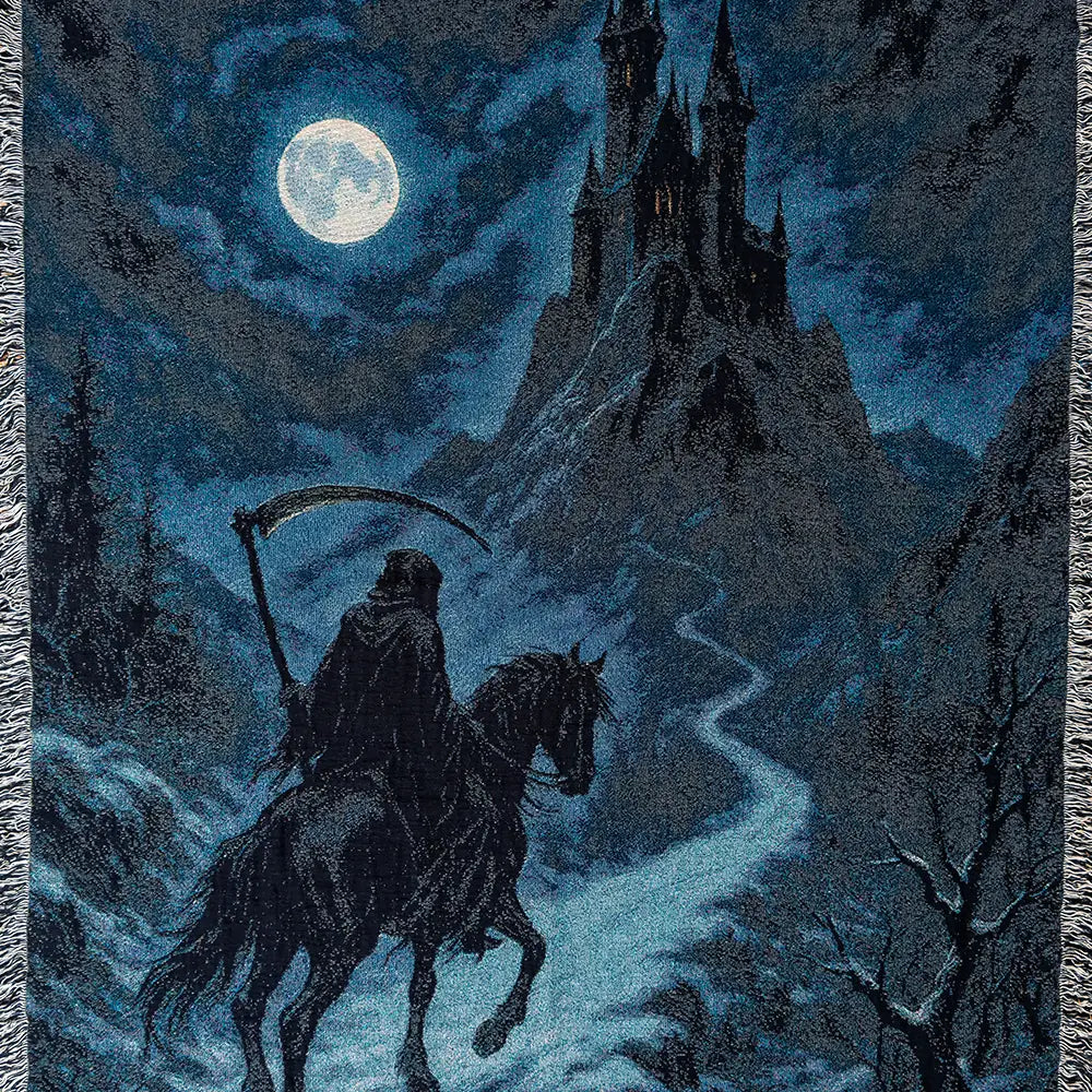 Strike Gently Co Home > Other Home Woven Blanket: Nightside 91038460 midnightreap