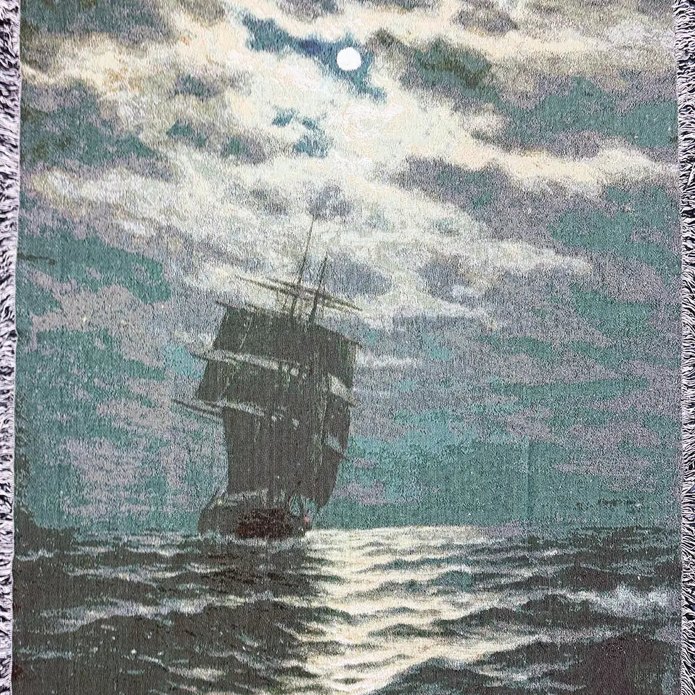 Strike Gently Co Home > Other Home Woven Blanket: Ship 45294332 moonlightship