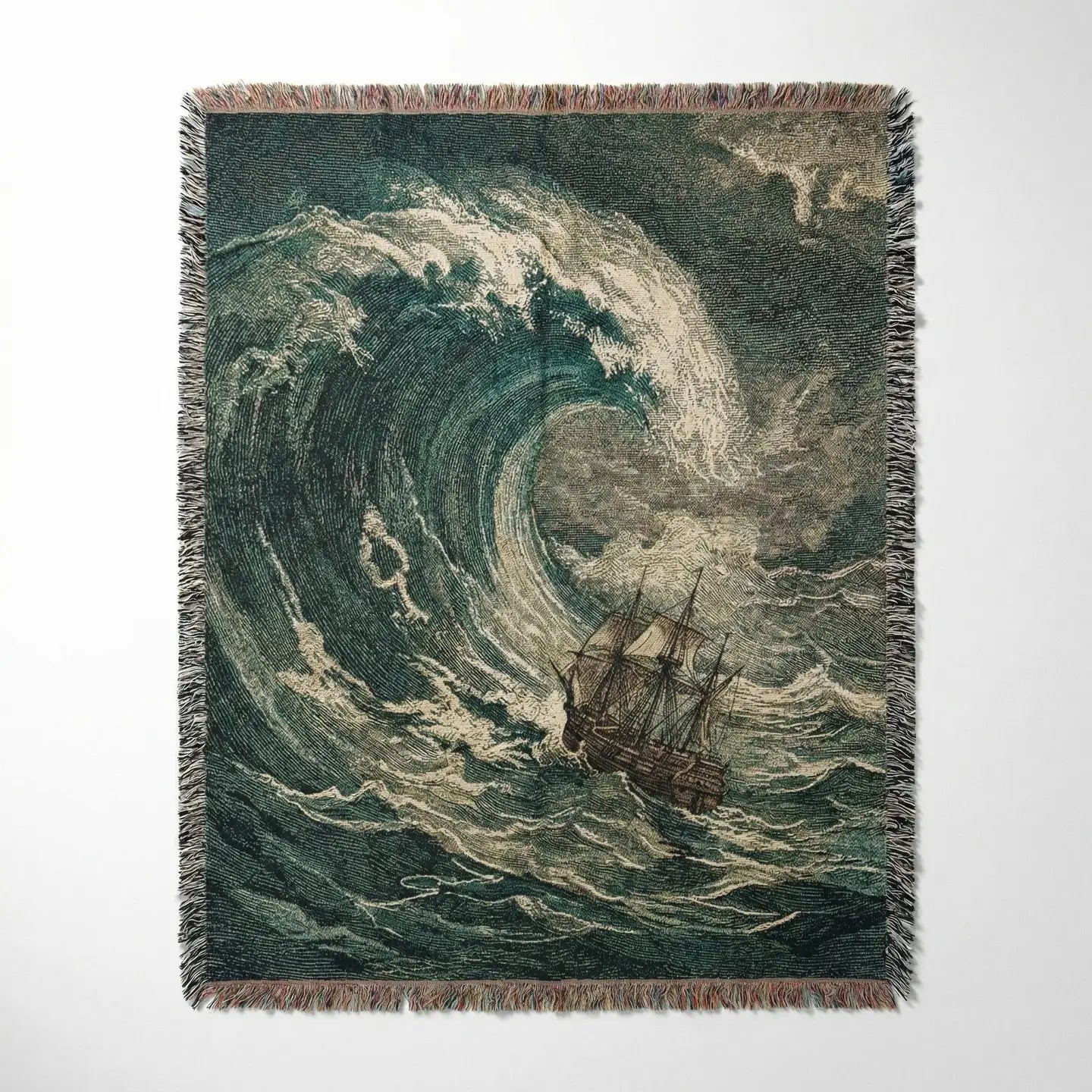 Strike Gently Co Home > Other Home Woven Blanket: Storm 09290236 greatwaveship