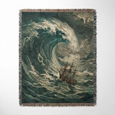 Strike Gently Co Home > Other Home Woven Blanket: Storm 09290236 greatwaveship