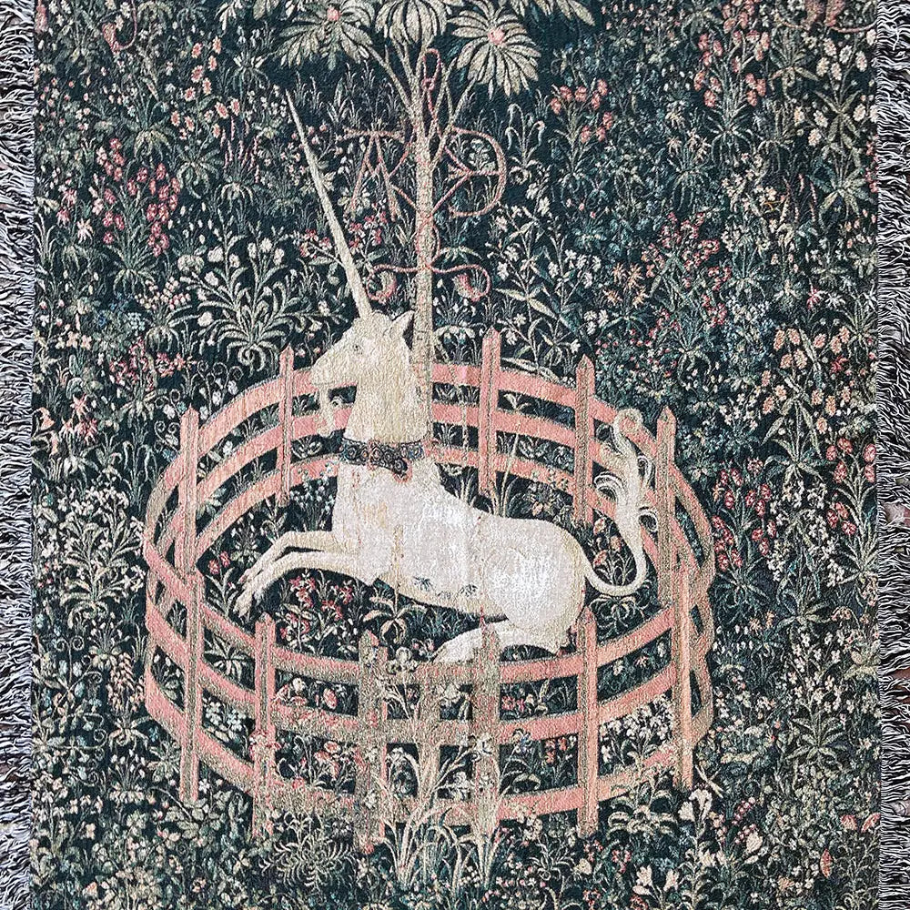 Strike Gently Co Home > Other Home Woven Blanket: Unicorn Tapestry 15057404 SGCUNICORN6080