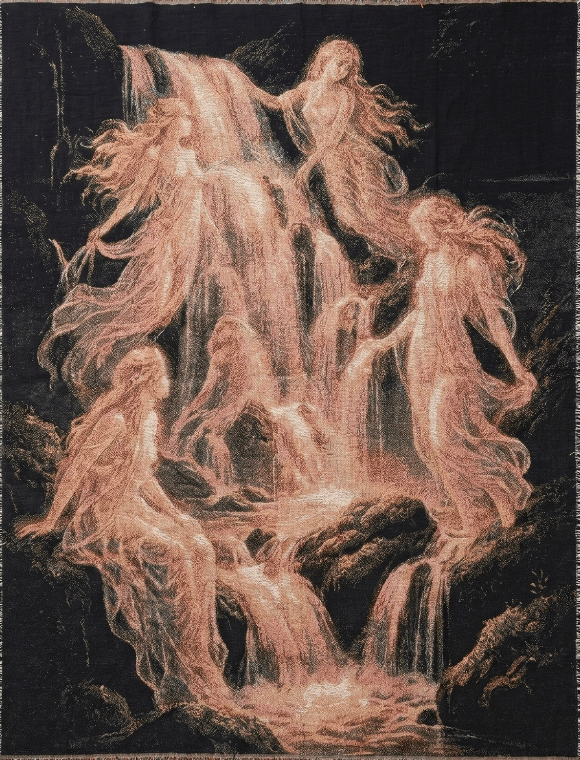 Strike Gently Co Home > Other Home Woven Blanket: Waterfall Nymphs 87074300 waterfallnymphs