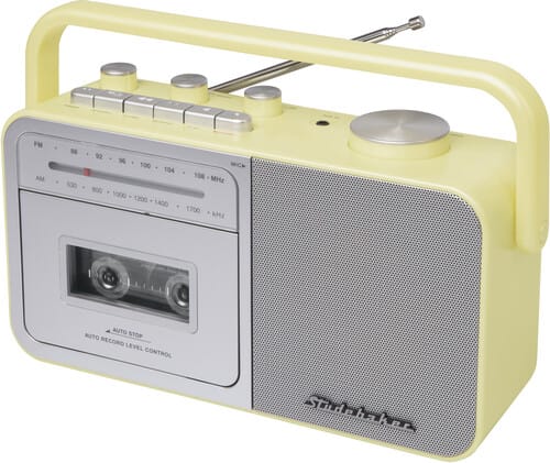 Studebaker Music > Audio Equipment Studebaker SB2130CS Portable Cassette Player/Recorder with AM/FM Radio (Cream) 077283013089 SDBK13089