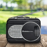 Studebaker Music > Audio Equipment Studebaker SB3675BS WALKABOUT II Personal Cassette Player AM/FM Radio Speaker (Black/Silver) 077283017551 SDBK17551